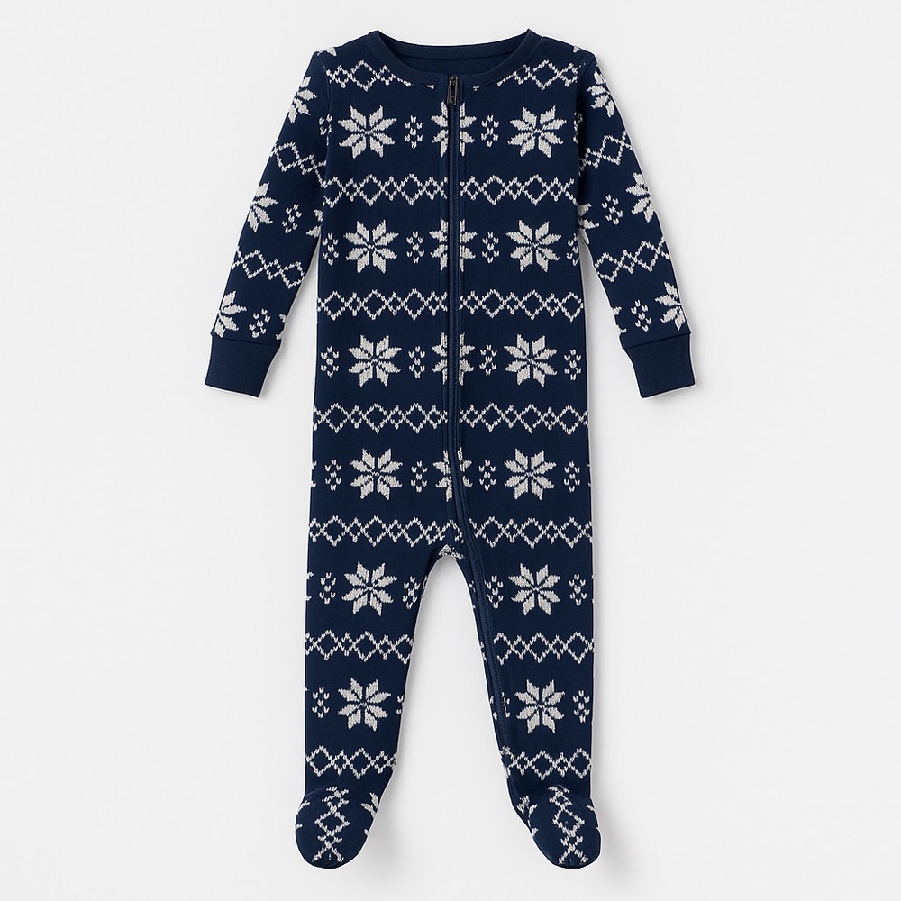 Union Suit Baby Pajamas Size 6-12M One Piece Body Suit Snug Fitting Babies New